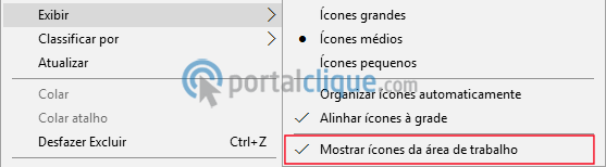 Como Exibir ou Ocultar Ícones no Windows 10